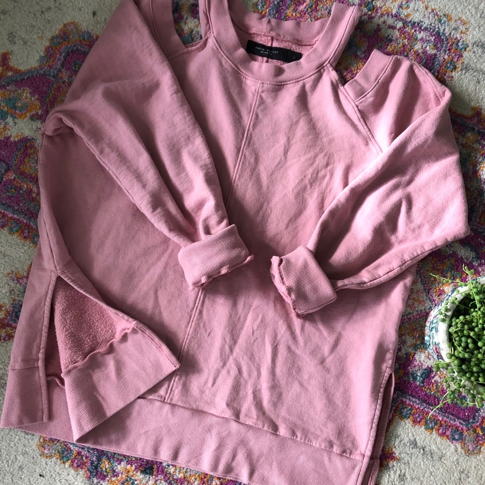 Blush Women’s Large Cold Shoulder Sweatshirt